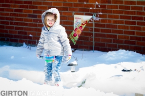 Snow Day with London and Emma by Tim Girton